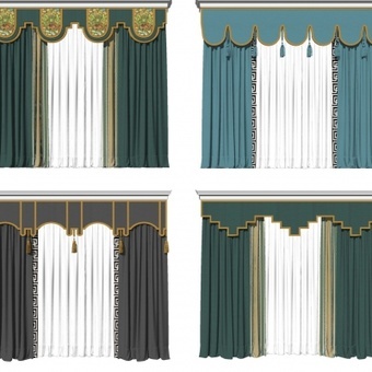 新中式布藝窗簾組合 融合傳統與現代的居家美學